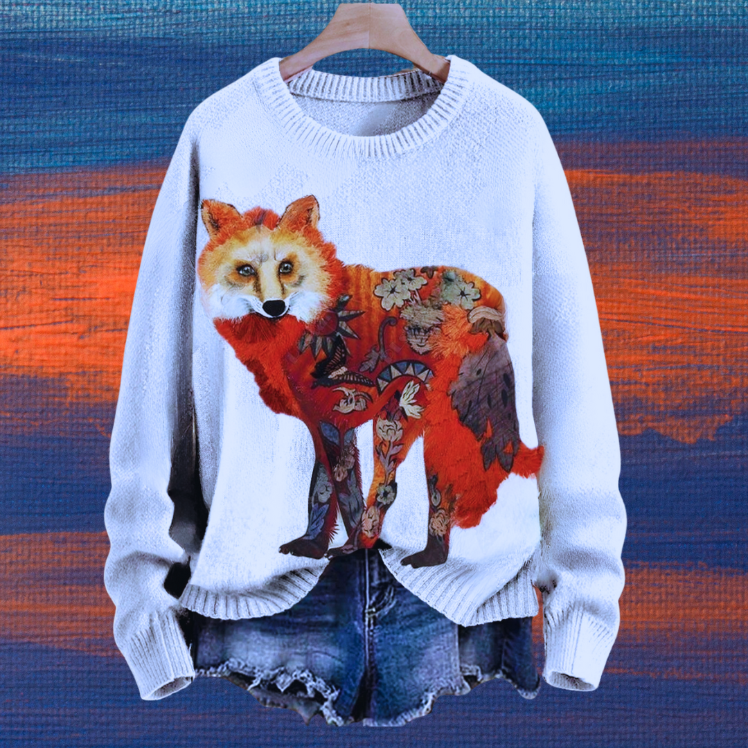 Adorable Unisex Sweater Collection with Fox Patterns - Ltd Time Only!