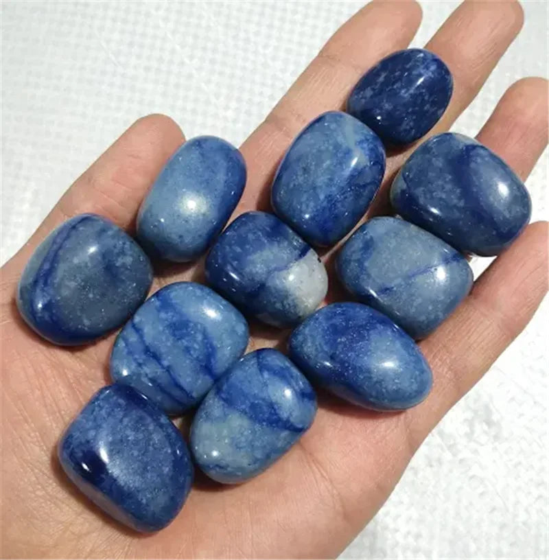 Calming sodalite tumbled stones for mental clarity and reducing anxiety