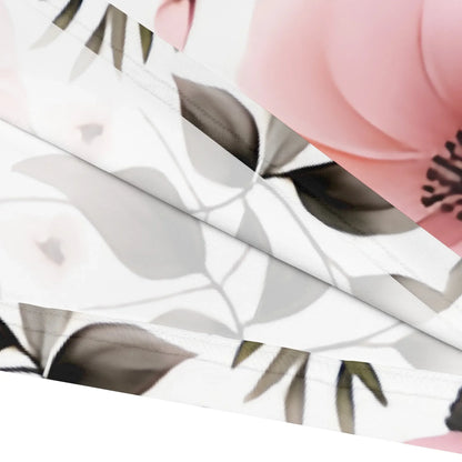 Close-up of a pink object with a geometric leaf pattern