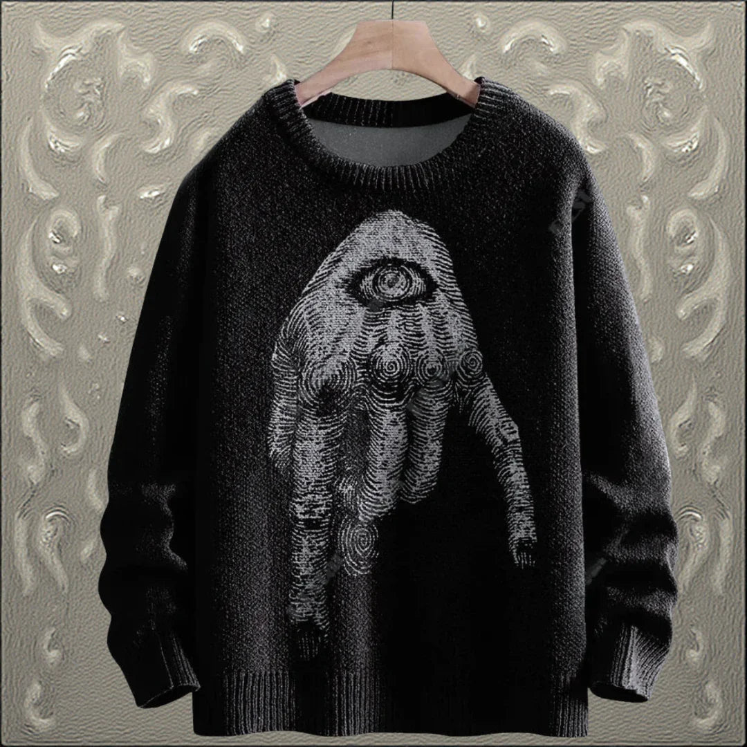 Creepy Eye Ghost 3D Halloween Sweatshirt – Unisex Spooky Streetwear