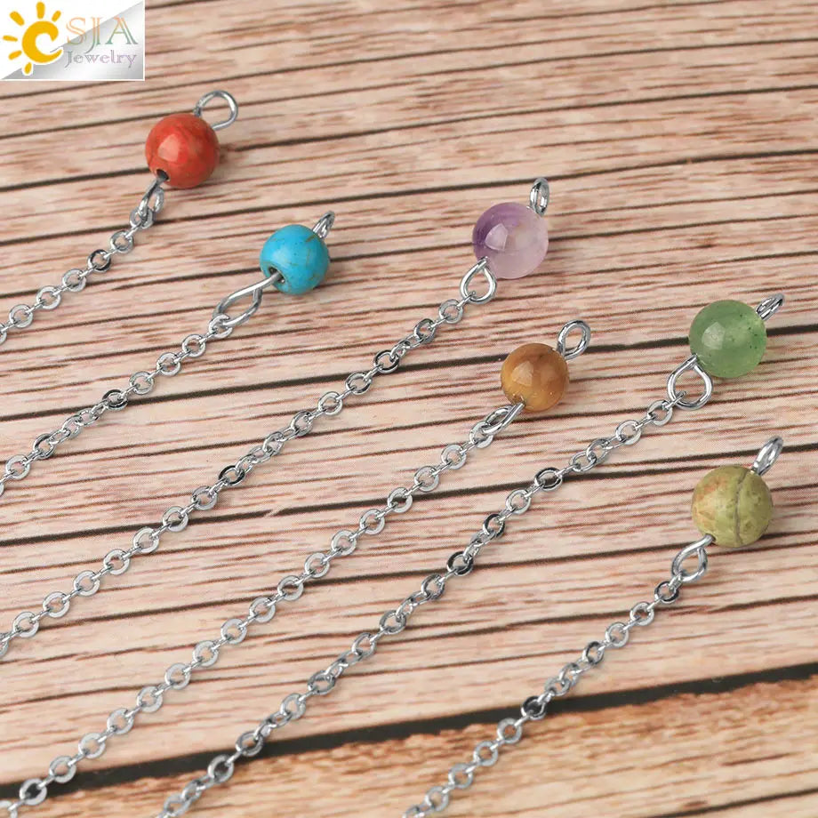 Natural Gemstones Spiritual Flower Pendulum / Pendant SELECTION - ALOE WINGS STORE