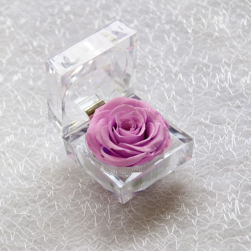 Rose In A Crystal Gift Box Selection - ALOE WINGS STORE