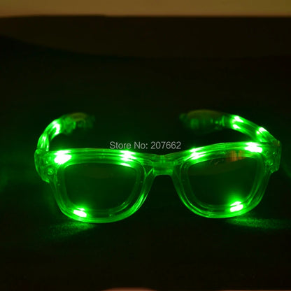 LED Flashing Glow Glasses – Light-Up Rave Eyewear for EDM, Parties & Festivals (Unisex for Kids & Adults)