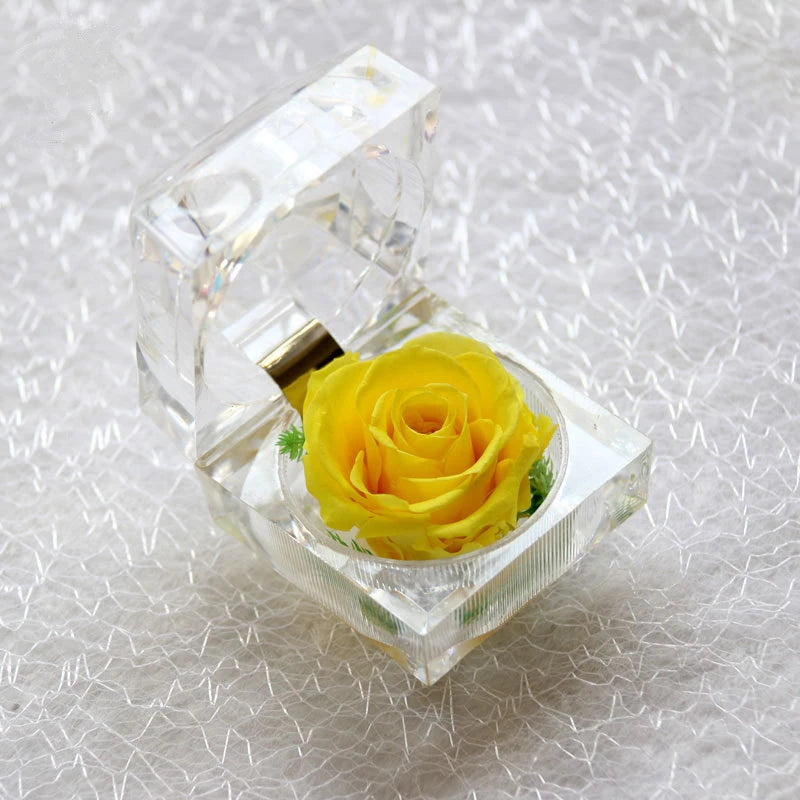 Rose In A Crystal Gift Box Selection - ALOE WINGS STORE