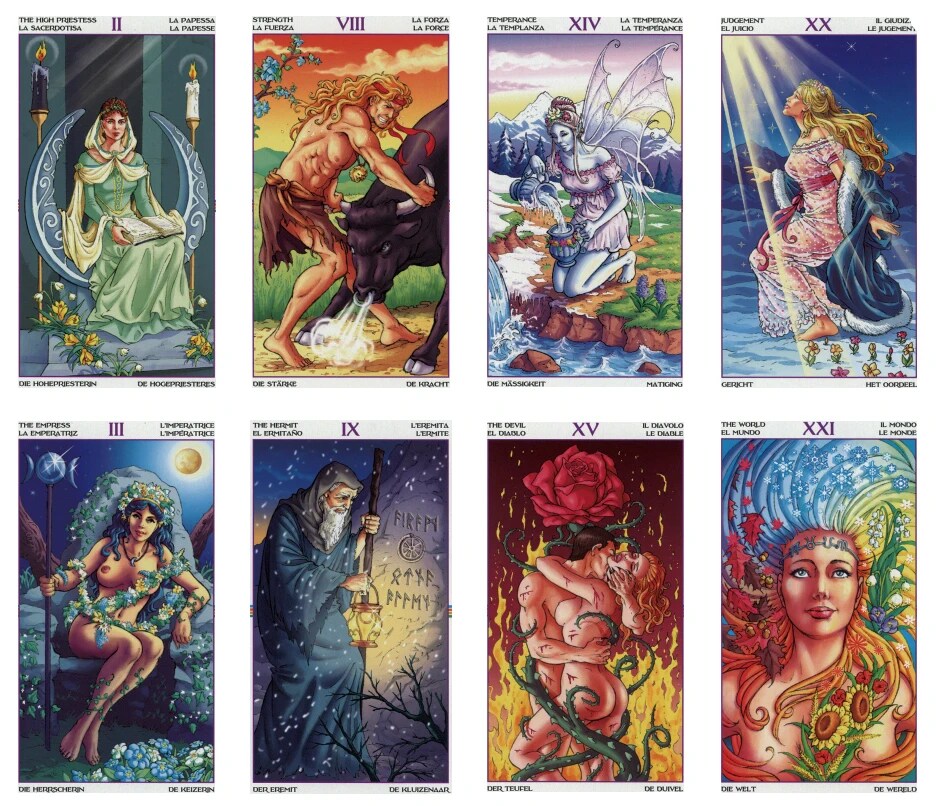 Wheel Of The Year Tarot Cards With Guidebook - ALOE WINGS STORE