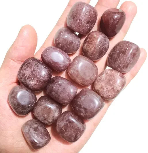 Gentle rose quartz tumbled stones for love, compassion, and self-care