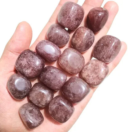 Gentle rose quartz tumbled stones for love, compassion, and self-care