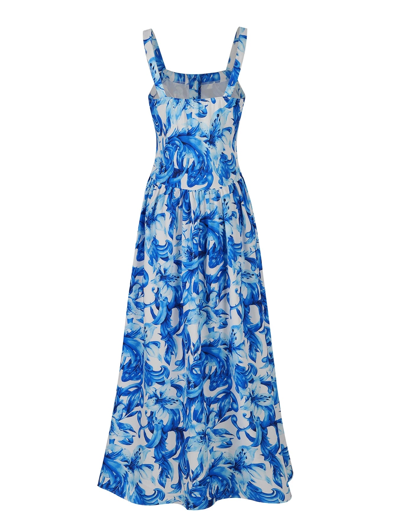 Chica Bandage Print Maxi Dresses – Elegant A-Line Summer Party & Beachwear for Women