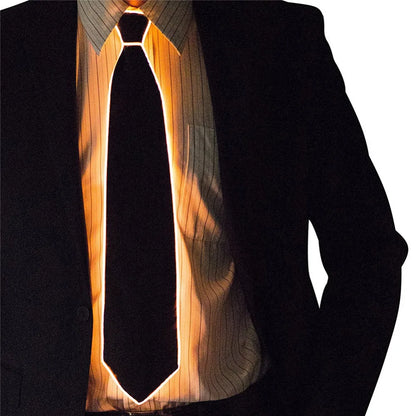 🔥 LED Neon Glow Tie – EL Wire Light-Up Accessory for Parties, DJ Events, Halloween & Stage Wear (Unisex)