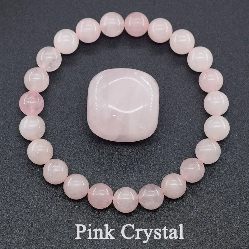 Geniune Natural Precious Stones Bead Bracelet Quartz [SELECTION]-ALOE WINGS STORE