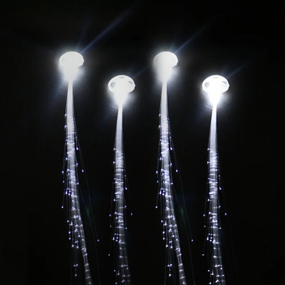 10PCS LED Fibre Optic Hair Clips – Light-Up Glow Barrettes for Parties, Bars & Night Events | Glow-in-the-Dark Hair Pins