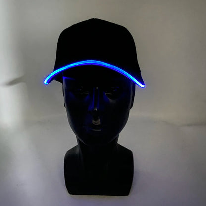 LED Light-Up Baseball Cap – Adjustable Glowing Hat for Parties, Night Runs & More!