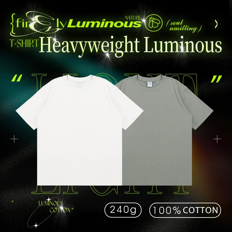 Glow-in-the-Dark T-Shirt – Luminous top made from Fluorescent Cotton Fabric