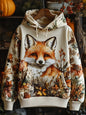 Back view of hoodie showing full print design — complete coverage of animal artwork