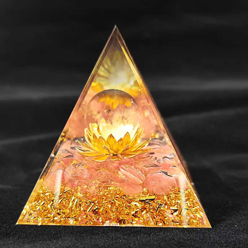 Spiritual Crystal Resin Energy Generator Pyramid Selection-ALOE WINGS STORE