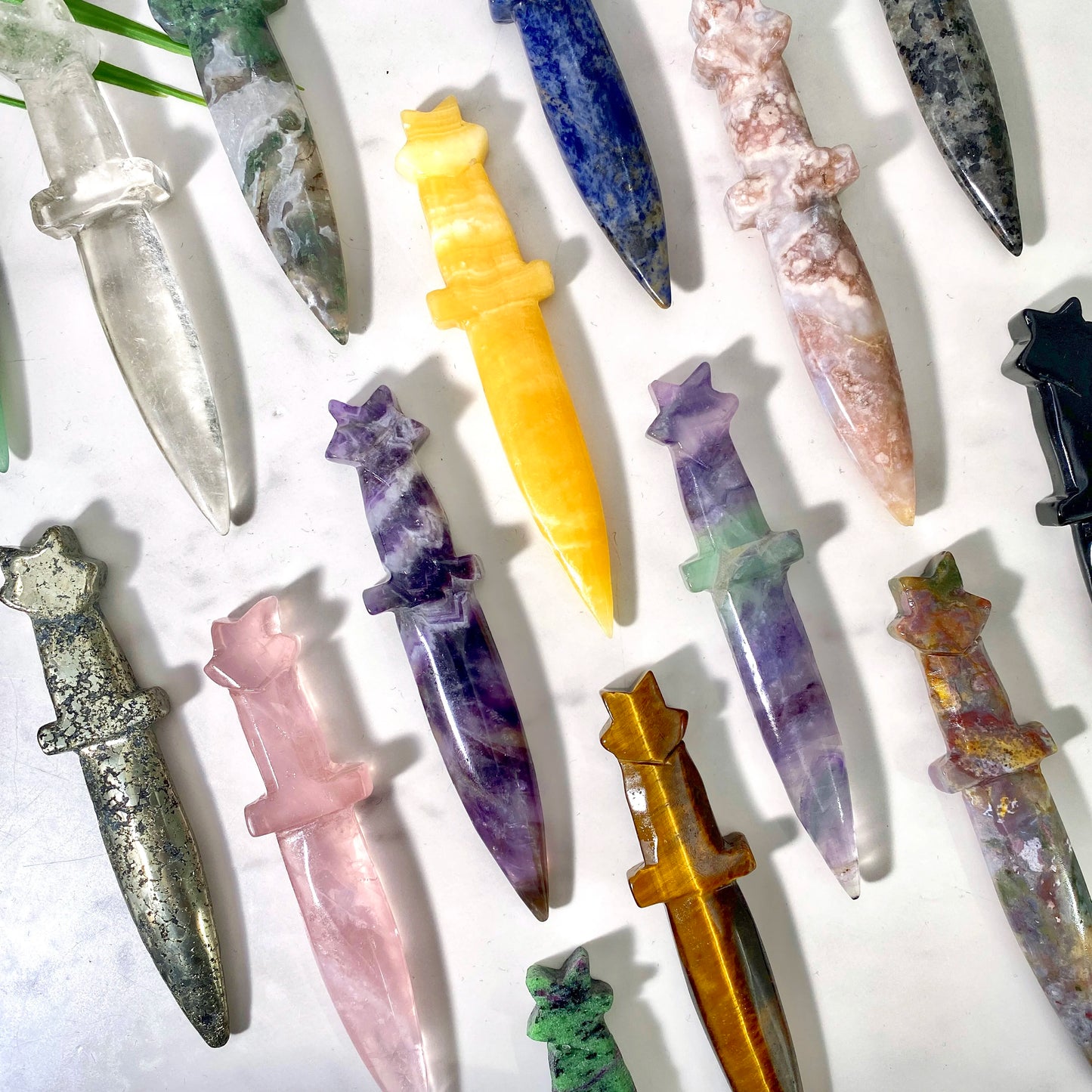 Crystal Gemstone Knife SELECTION - ALOE WINGS STORE