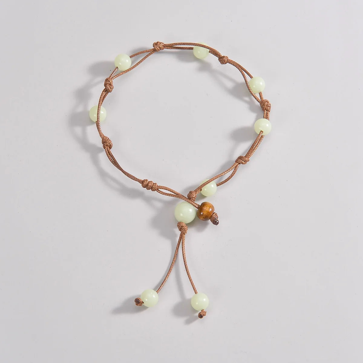 Glow-in-the-Dark Boho Anklet – Adjustable Beach Bracelet - Stackable Summer Foot Jewellery
