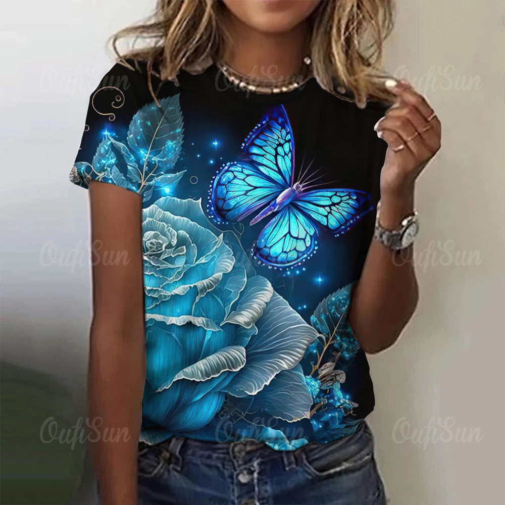 Lumious Butterfly T-Shirt [SELECTION] - ALOE WINGS STORE