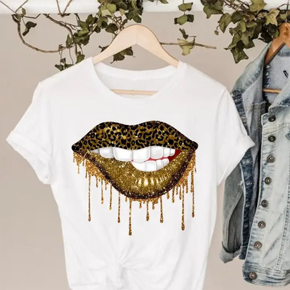 Juicy Tasty Lips Designs Women's Short Sleeve T-Shirts (SELECTION) - ALOE WINGS STORE