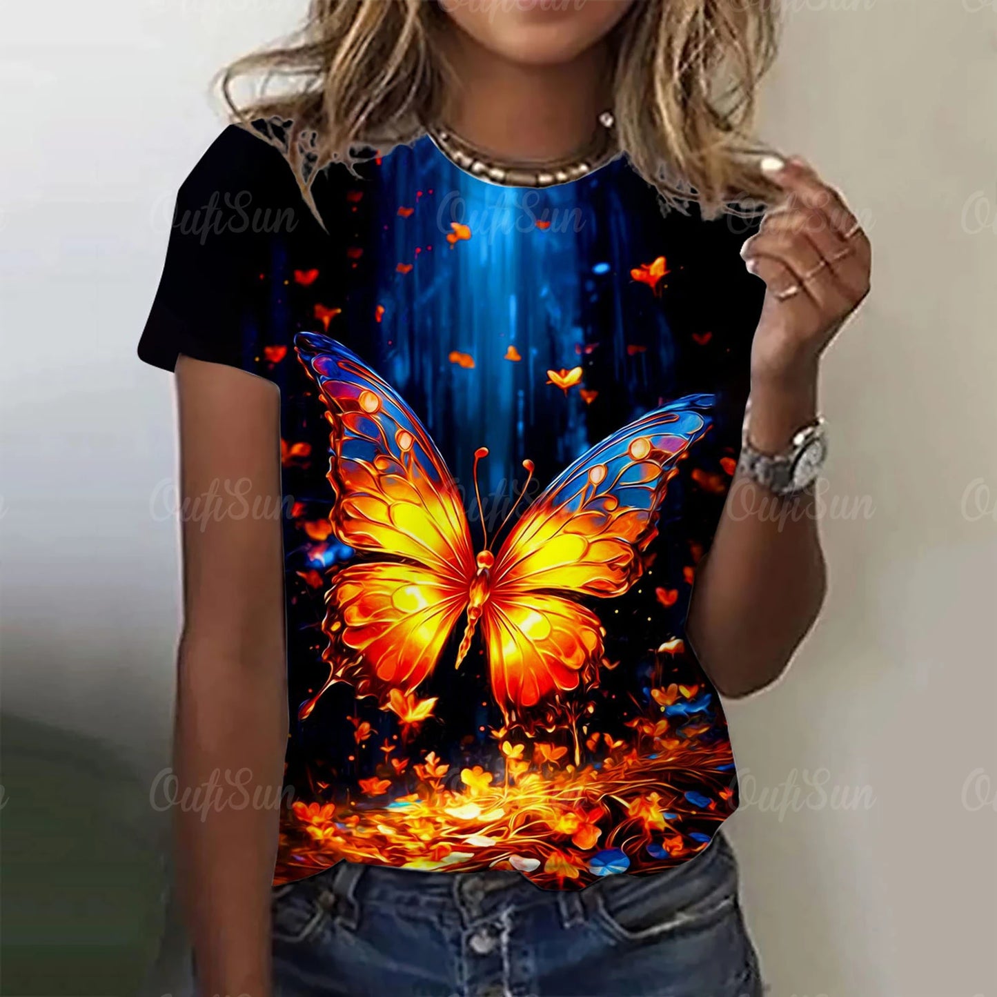 Lumious Butterfly T-Shirt [SELECTION]-ALOE WINGS STORE