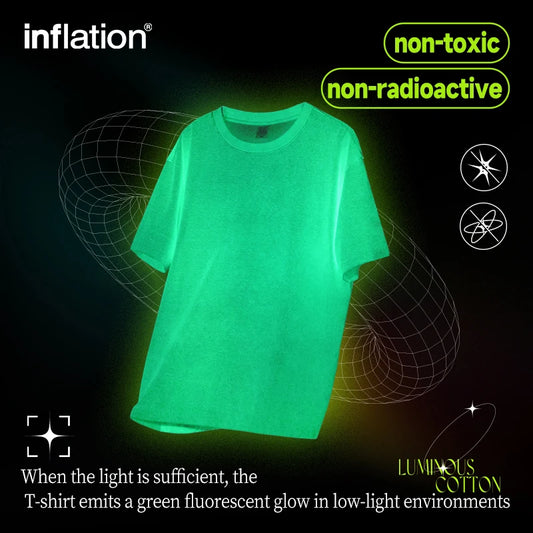 Glow-in-the-Dark T-Shirt – Luminous top made from Fluorescent Cotton Fabric