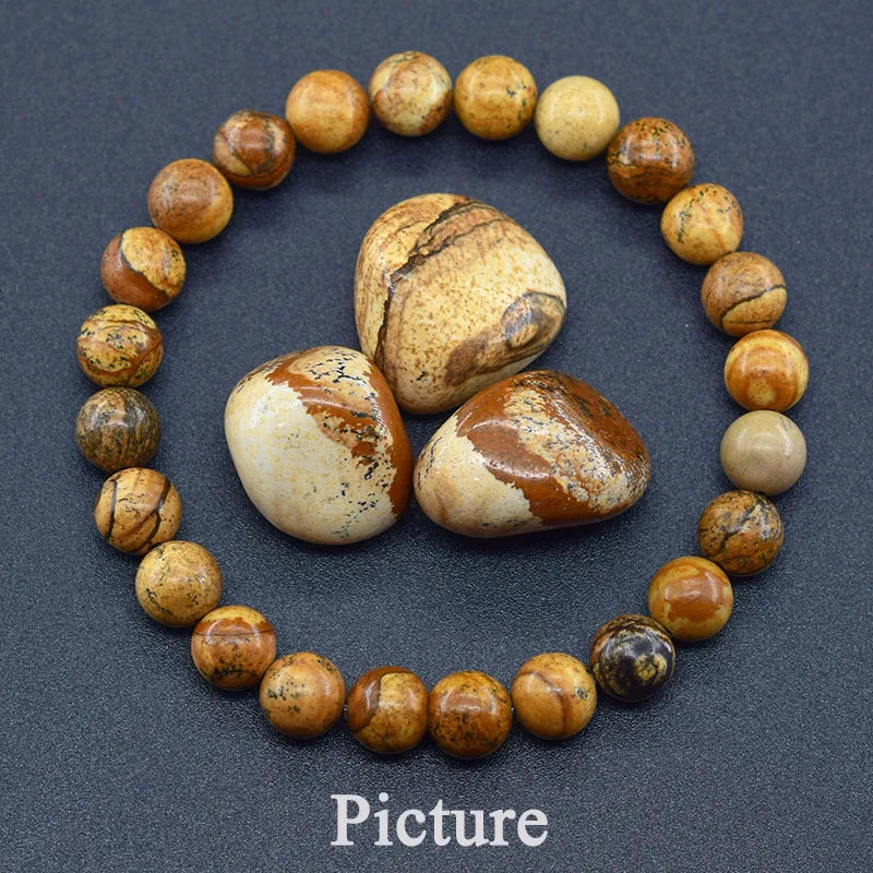 Geniune Natural Precious Stones Bead Bracelet Quartz [SELECTION] - ALOE WINGS STORE