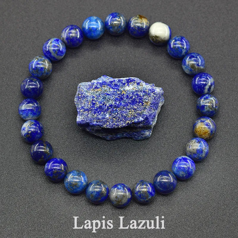 Geniune Natural Precious Stones Bead Bracelet Quartz [SELECTION] - ALOE WINGS STORE