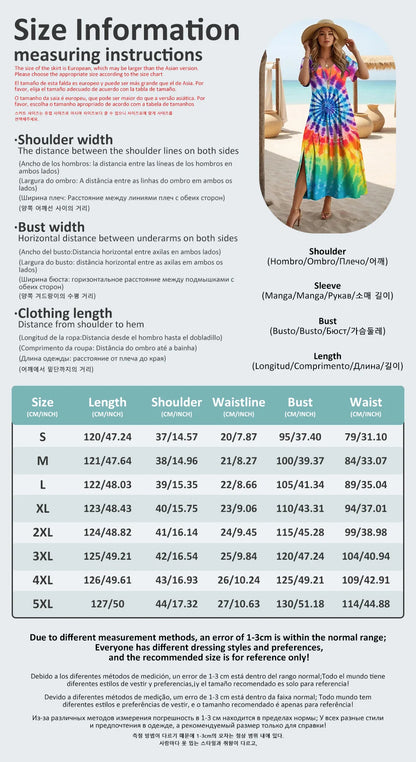 V-Neck Maxi Dress for Women – Stylish Patchwork & Leopard Print Summer Selection