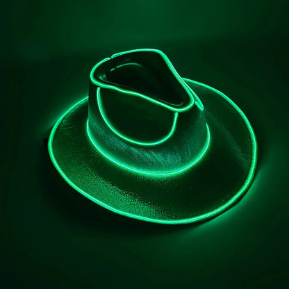 LED Light-Up Cowboy & Cowgirl Hat – Luminous Western Party Cap for Dancing, Dress-Up & Festivals