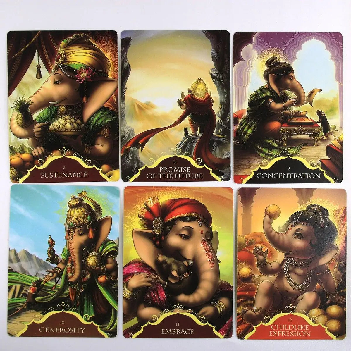 Whispers Lord Ganesha Oracle Cards with Guidebook - ALOE WINGS STORE