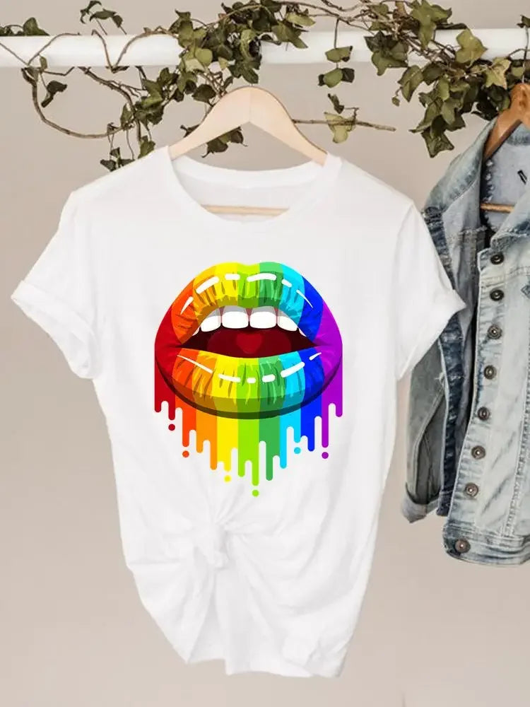 Juicy Tasty Lips Designs Women's Short Sleeve T-Shirts (SELECTION) - ALOE WINGS STORE