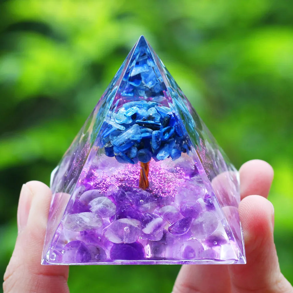 Crystals Stone Orgone Energy Generator Pyramid SELECTION - ALOE WINGS STORE