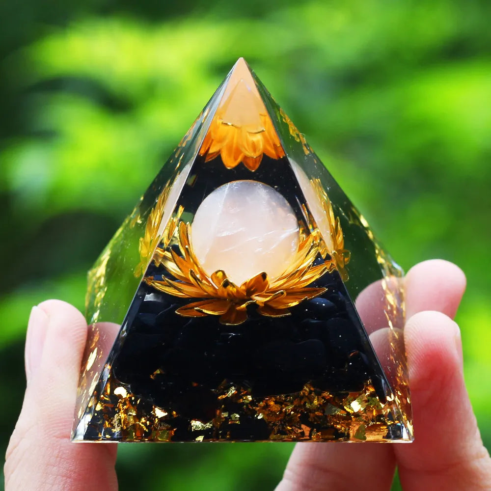 Crystals Stone Orgone Energy Generator Pyramid SELECTION - ALOE WINGS STORE