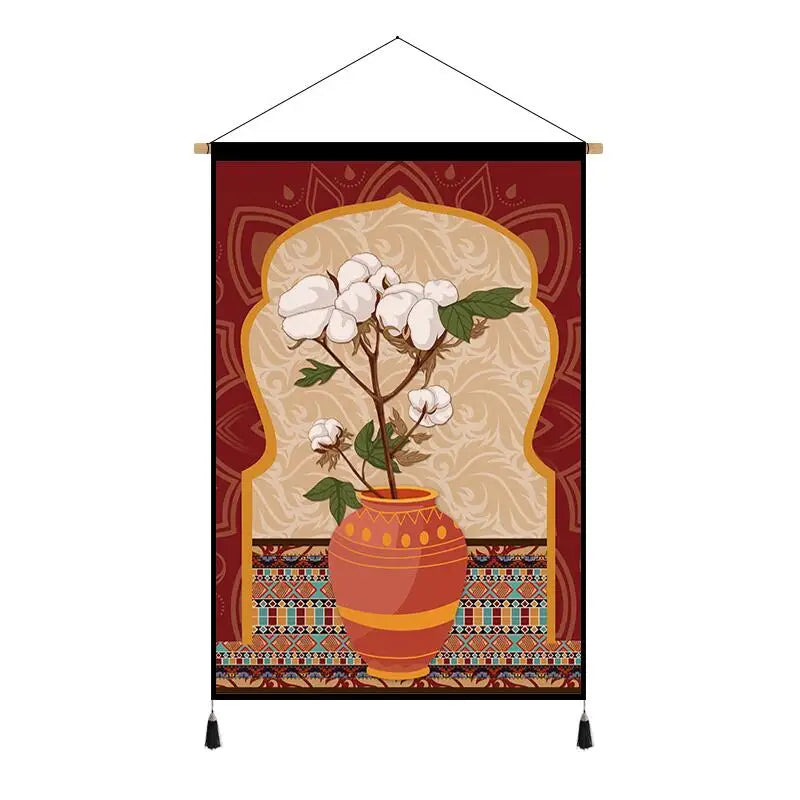 Middle Eastern Printed Scroll Wall Hanging SELECTION - ALOE WINGS STORE