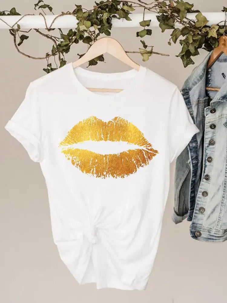 Juicy Tasty Lips Designs Women's Short Sleeve T-Shirts (SELECTION) - ALOE WINGS STORE