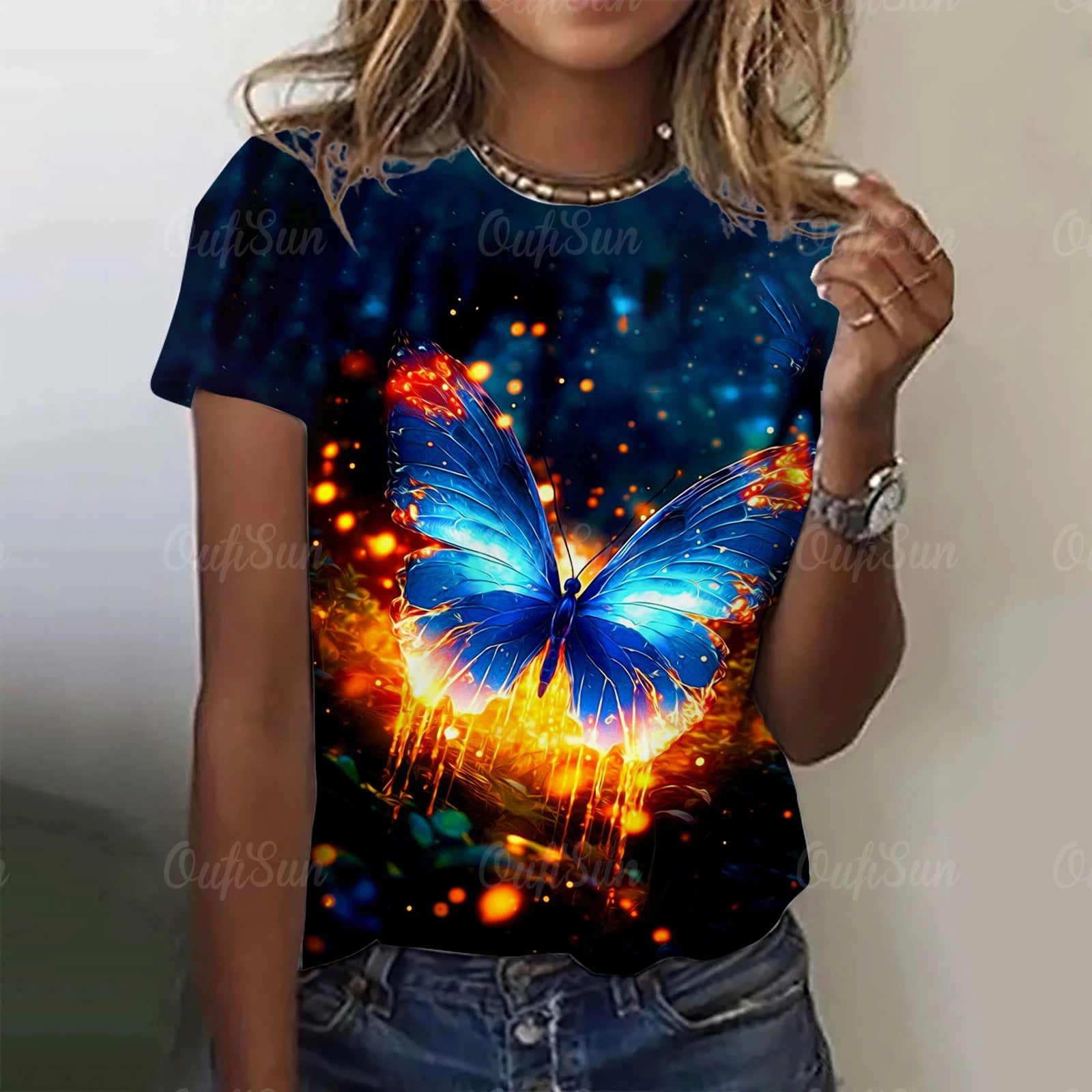 Lumious Butterfly T-Shirt [SELECTION]-ALOE WINGS STORE