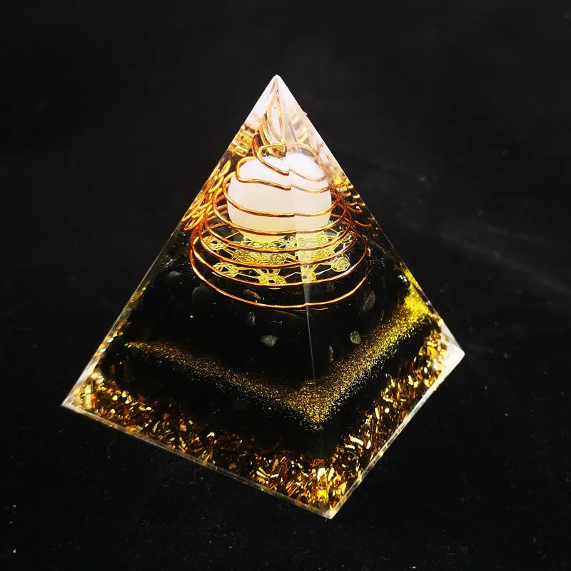 Spiritual Crystal Resin Energy Generator Pyramid Selection - ALOE WINGS STORE