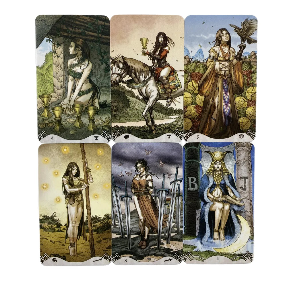 Erotic Fantasy Tarot Cards with Guidebook (78 Cards) - ALOE WINGS STORE