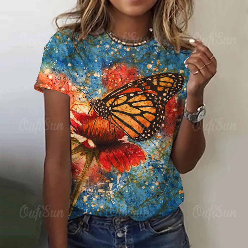 Lumious Butterfly T-Shirt [SELECTION] - ALOE WINGS STORE