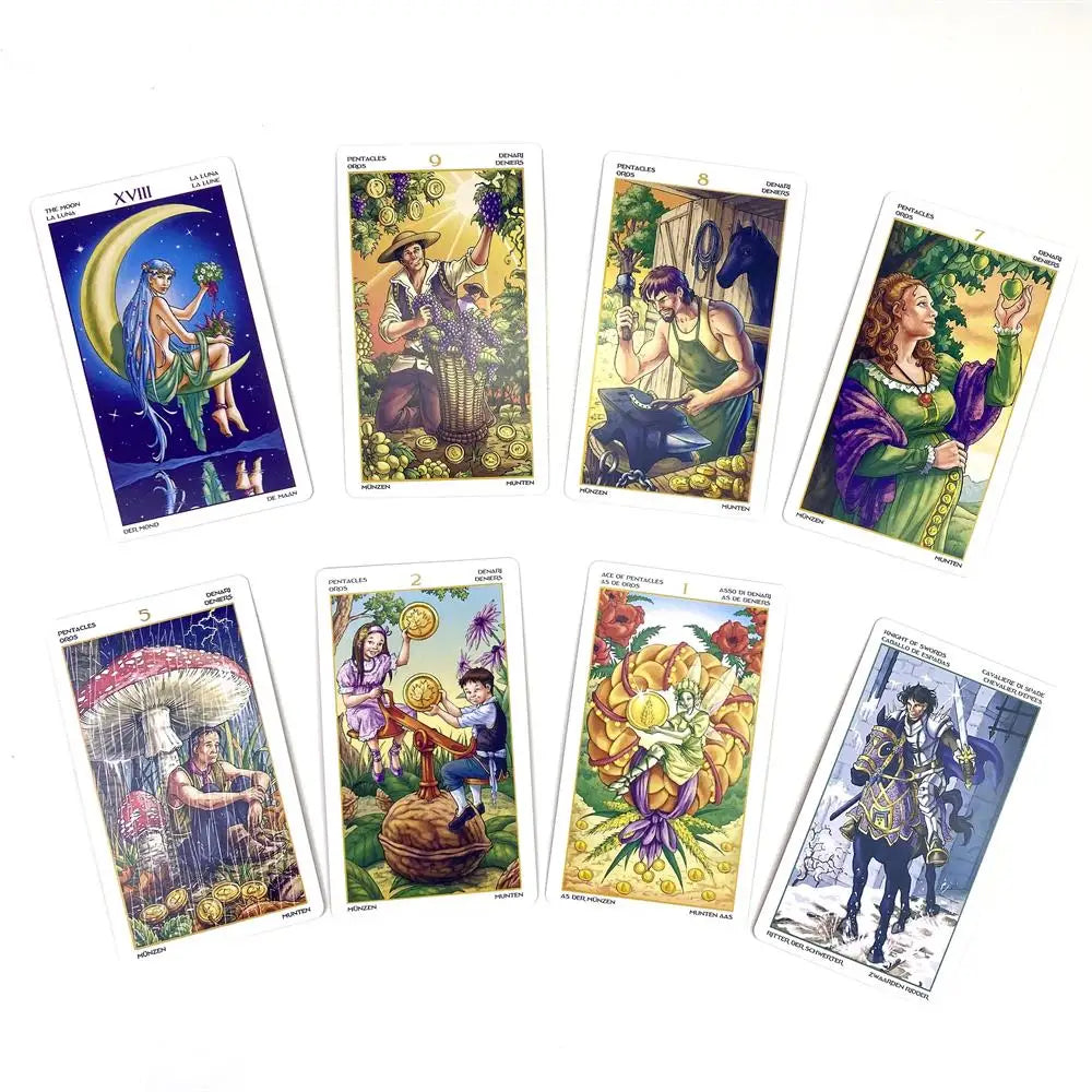 Wheel Of The Year Tarot Cards With Guidebook - ALOE WINGS STORE