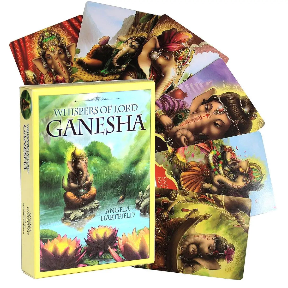 Whispers Lord Ganesha Oracle Cards with Guidebook - ALOE WINGS STORE