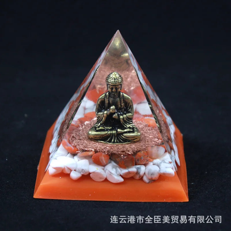 Spiritual Crystal Resin Energy Generator Pyramid Selection - ALOE WINGS STORE