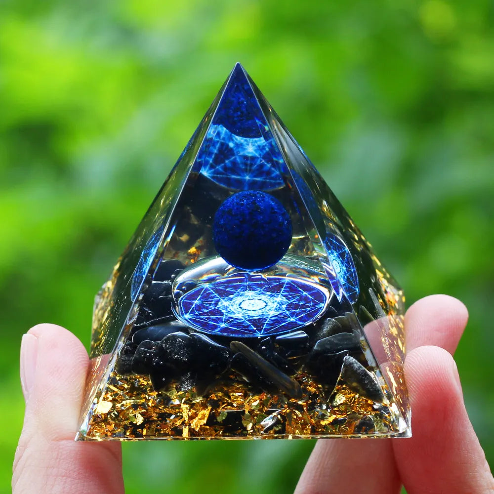 Crystals Stone Orgone Energy Generator Pyramid SELECTION - ALOE WINGS STORE