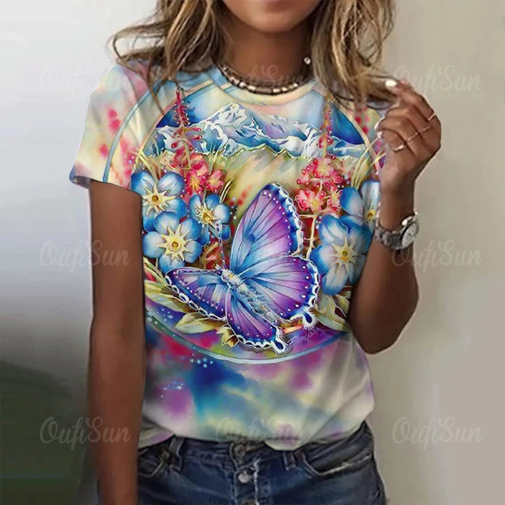 Lumious Butterfly T-Shirt [SELECTION] - ALOE WINGS STORE