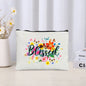 Inspirational Christian Canvas Makeup Bag - Faith-Based Travel Pouch & Scripture Accessory Organiser