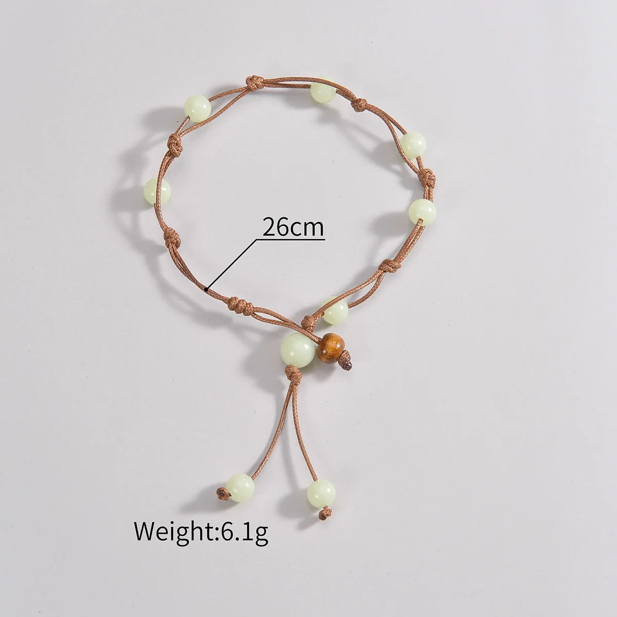 Glow-in-the-Dark Boho Anklet – Adjustable Beach Bracelet - Stackable Summer Foot Jewellery