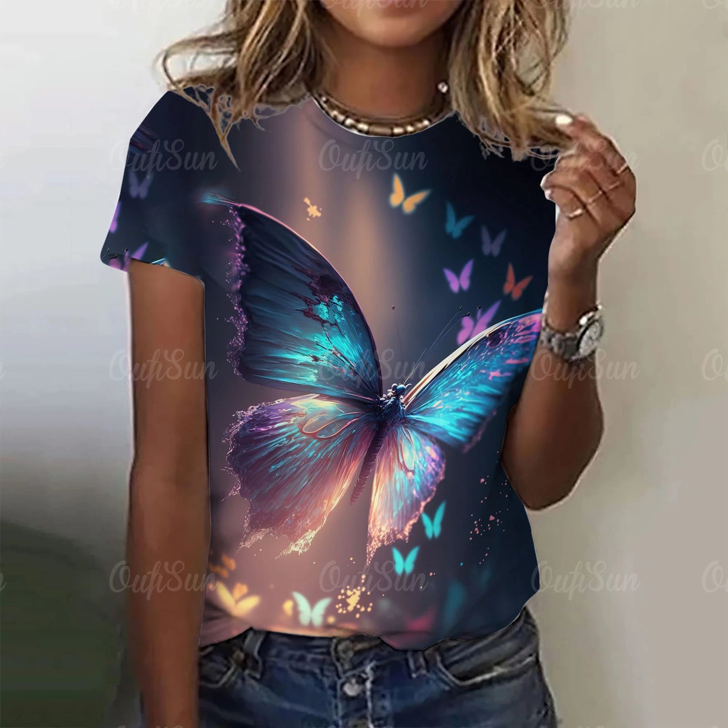 Lumious Butterfly T-Shirt [SELECTION] - ALOE WINGS STORE