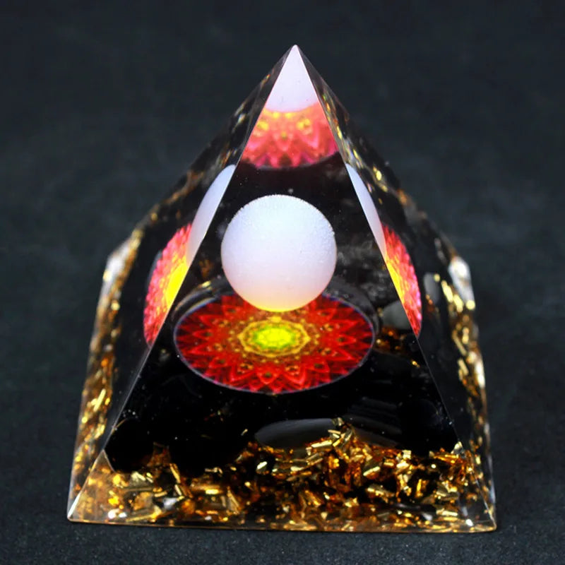 Spiritual Crystal Resin Energy Generator Pyramid Selection - ALOE WINGS STORE