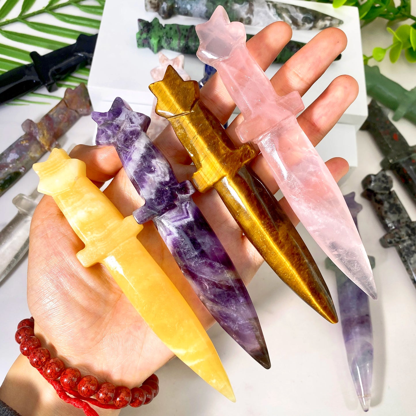 Crystal Gemstone Knife SELECTION - ALOE WINGS STORE