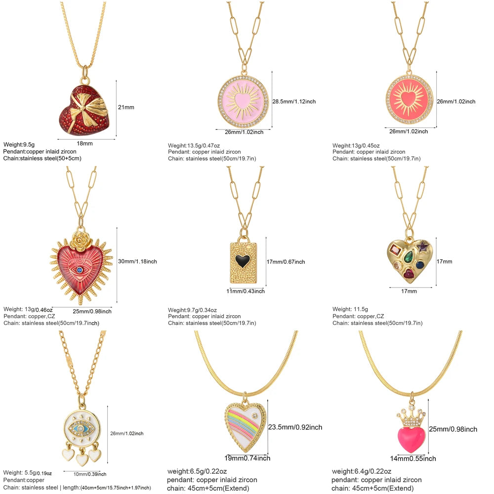 Love Pendant Necklace SELECTION - ALOE WINGS STORE